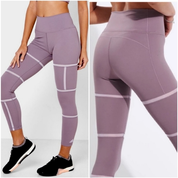 Adidas mesh leggings. - Picture 1 of 7